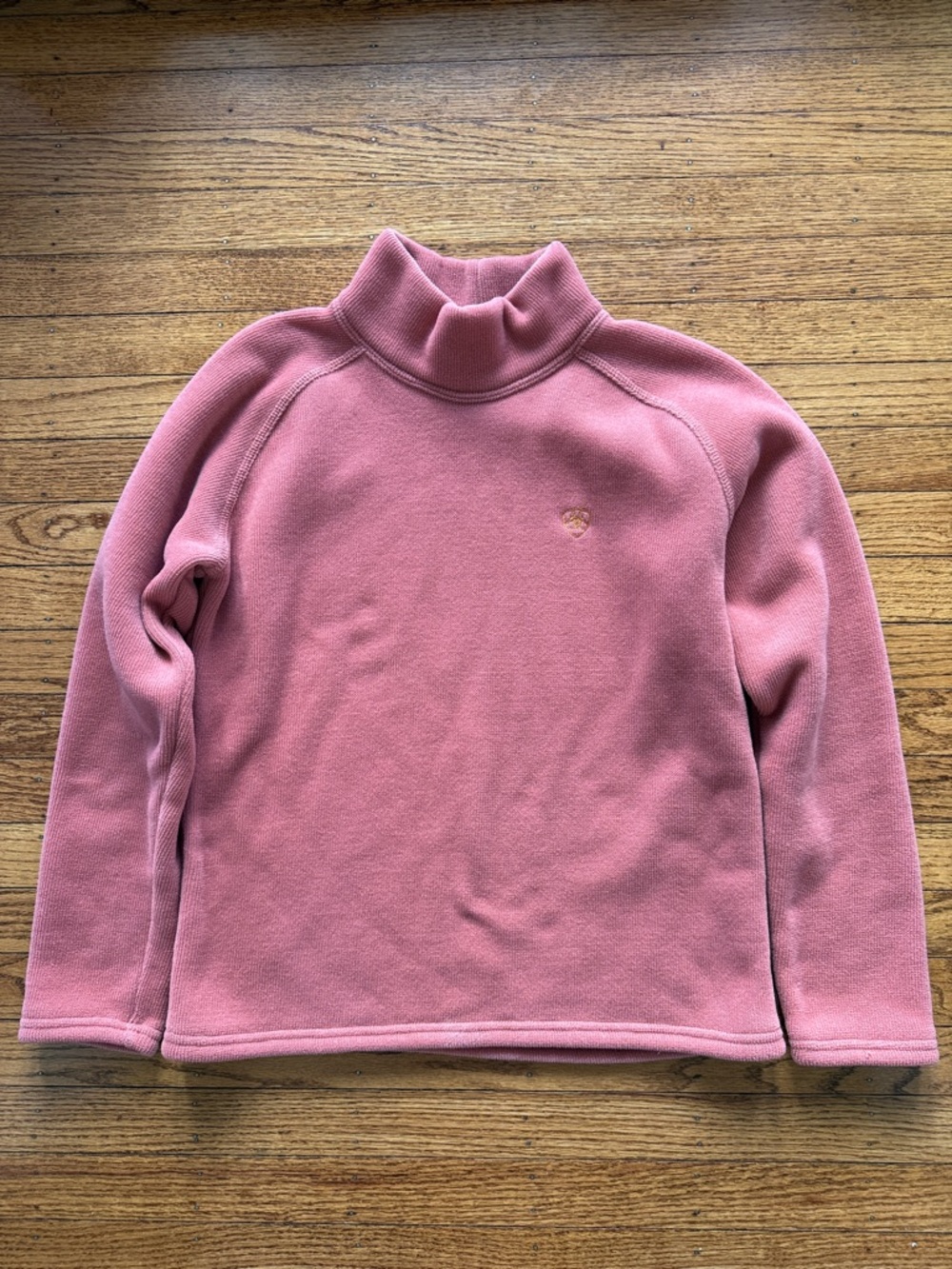 Ariat Rose Pink Mock Neck Fleece Sweater